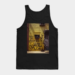 Taxi Lease NYC Street Graffiti Tag Tank Top